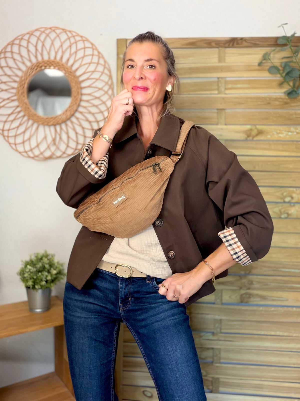 ⚡️ ARRIVAGE • Veste Trench, doublure à carreaux DANA Chocolat