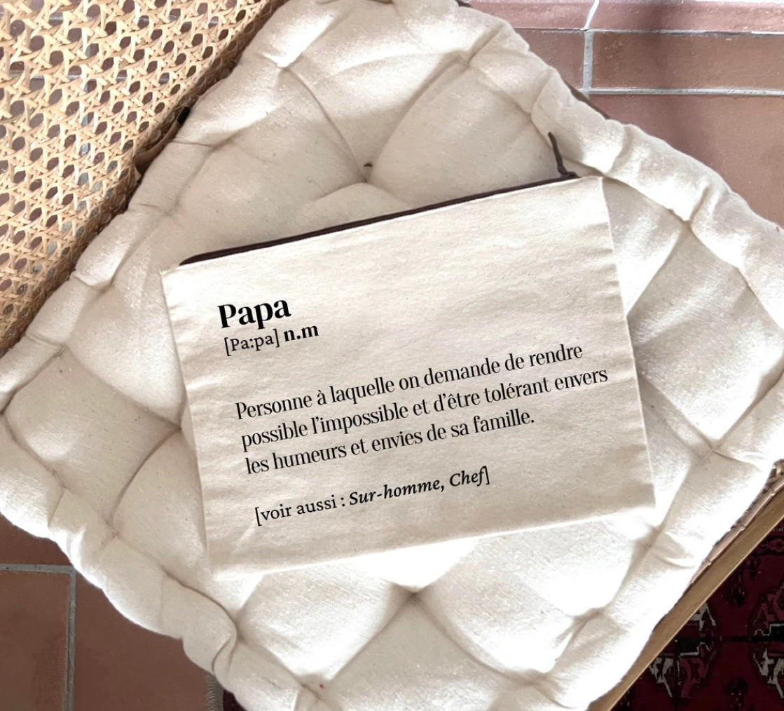 Pochette / Trousse MAMAN ou PAPA ou AMOUR - FAMILY IMPACT STORIES