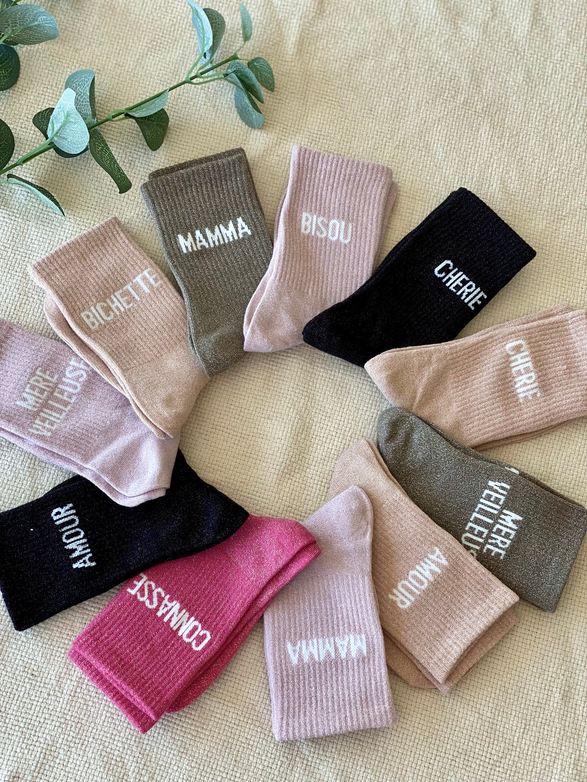 Chaussettes scintillantes glitter ZOÉ