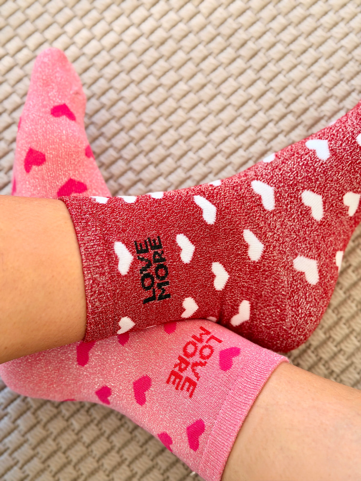 Chaussettes ZORA - Cœurs ♥️ LOVE MORE