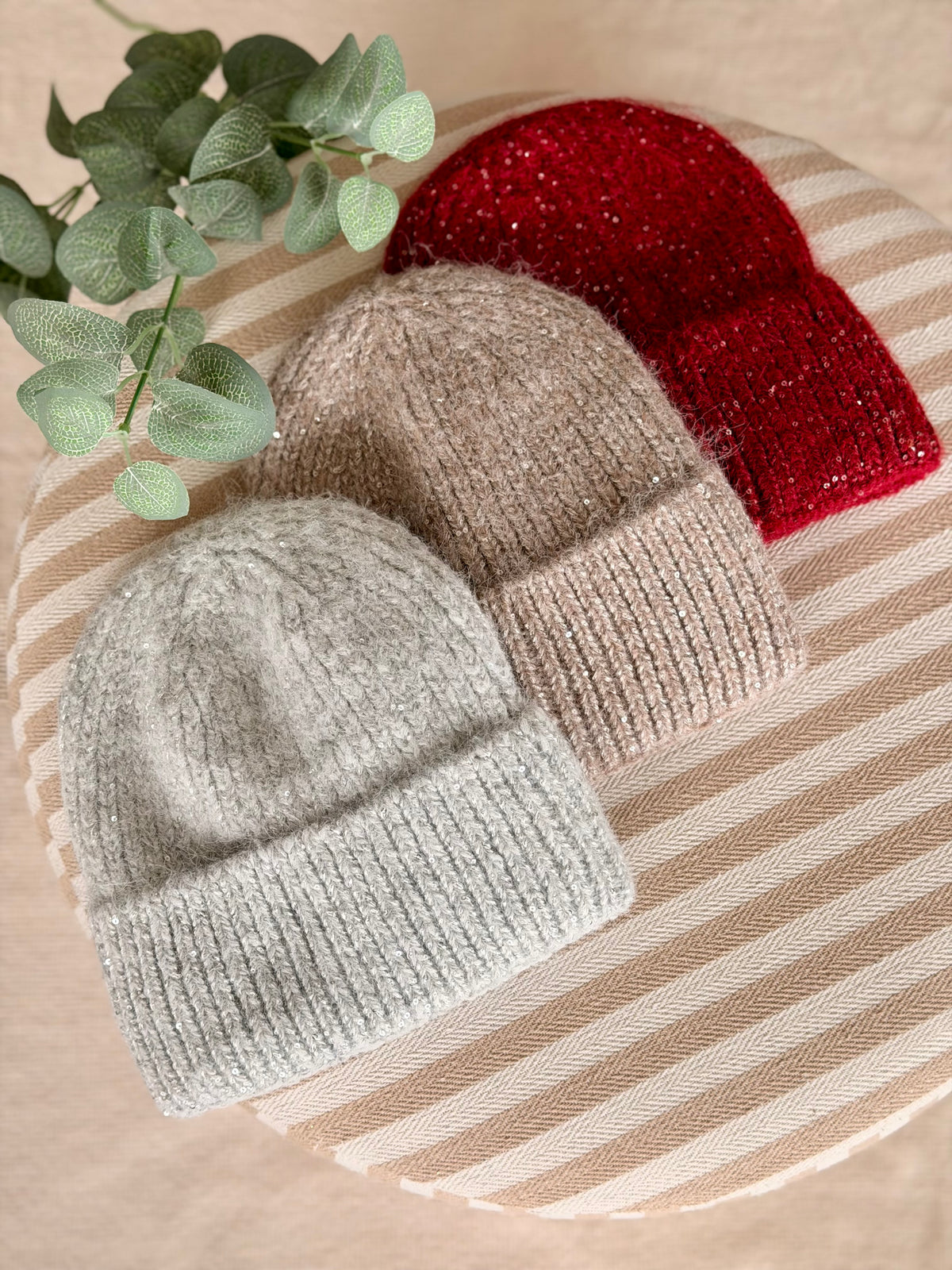 Bonnet en laine avec sequins ÉLOI - FIN DE SÉRIE