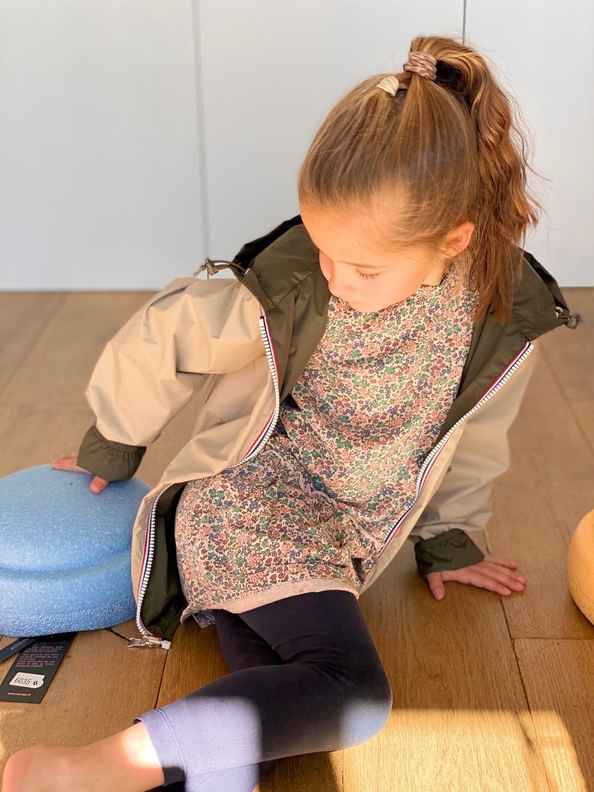 LAURA JO - Imperméable réversible léger GARANCE KIDS enfant (mixte) - Kaki / Beige • DÉSTOCKAGE sur Taille 6 ans