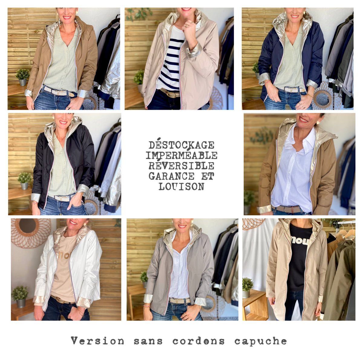 LAURA JO - DÉSTOCKAGE sur ancienne version Imperméables GARANCE et LOUISON