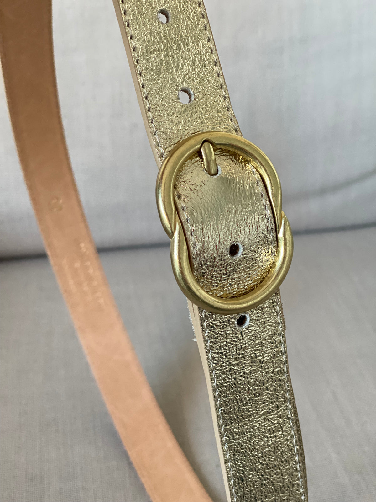 Ceinture boucle laiton - ANGIE - Doré