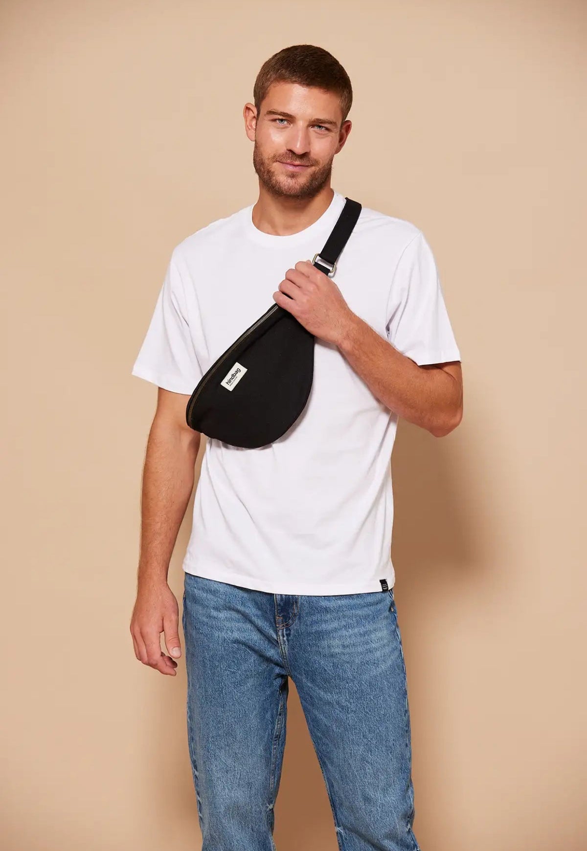 HINDBAG SASHA - Sac banane Noir