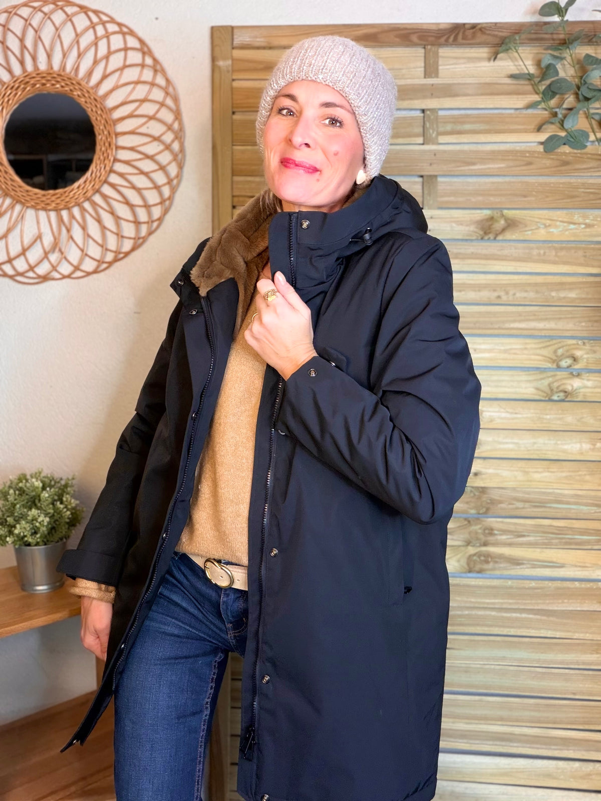 Bonnet en laine avec sequins ÉLOI - FIN DE SÉRIE