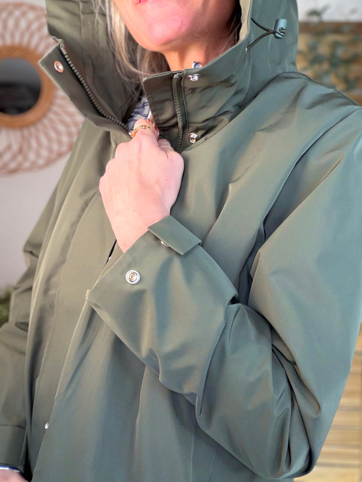 LAURA JO - Imperméable LAURENCE long - Kaki