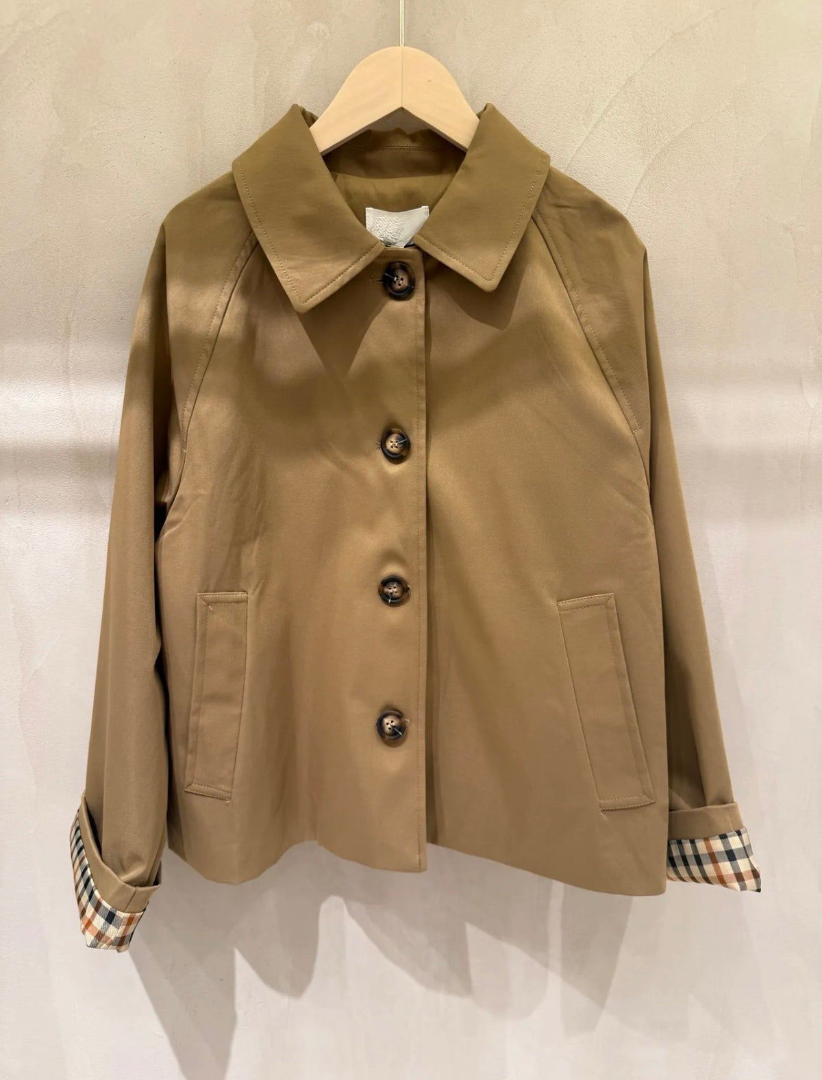 ⚡️ ARRIVAGE • Veste Trench, doublure à carreaux DANA Camel