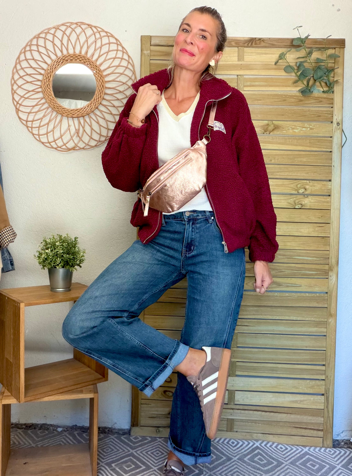 RÉASSORT PRÉVU DÉBUT NOVEMBRE • Pantalon Jean coupe barrel LÉON Bleu