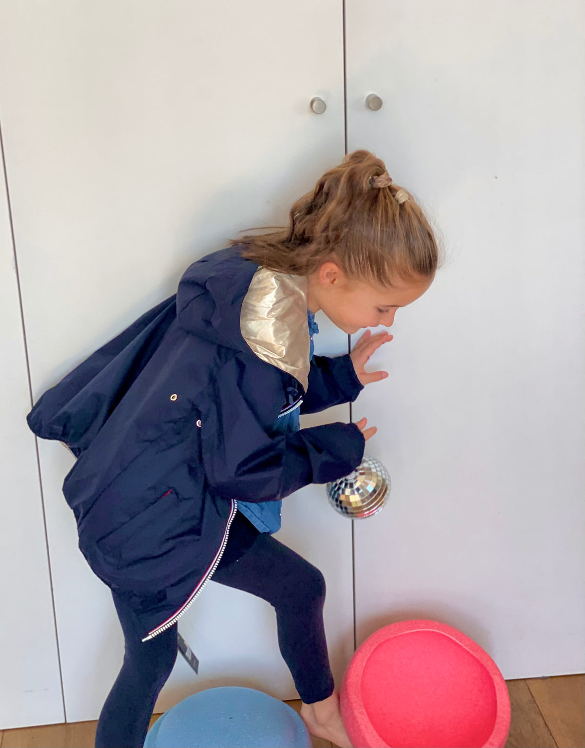 LAURA JO - Imperméable réversible léger GARANCE KIDS enfant (mixte) - Bleu Marine / Doré • DÉSTOCKAGE sur Taille 6 ans