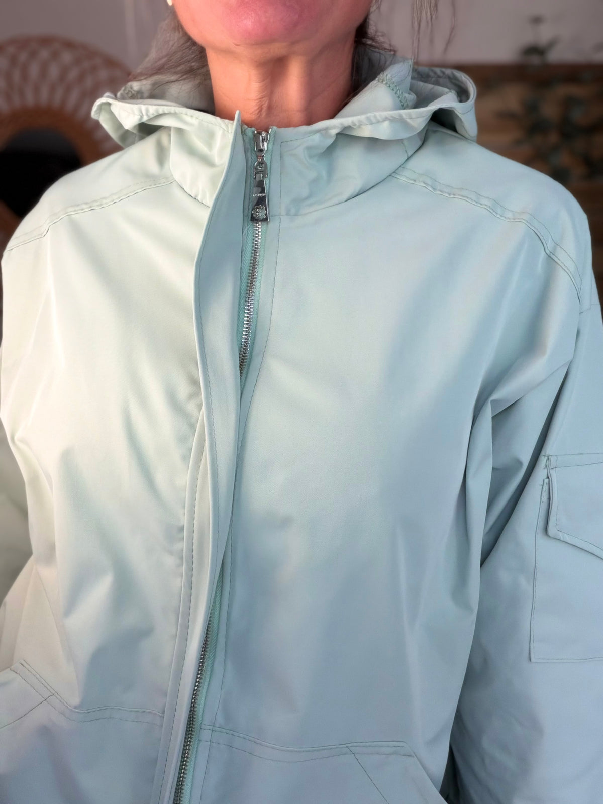 Veste Coupe vent court LIZZIE - Vert d’eau - FIN DE SÉRIE