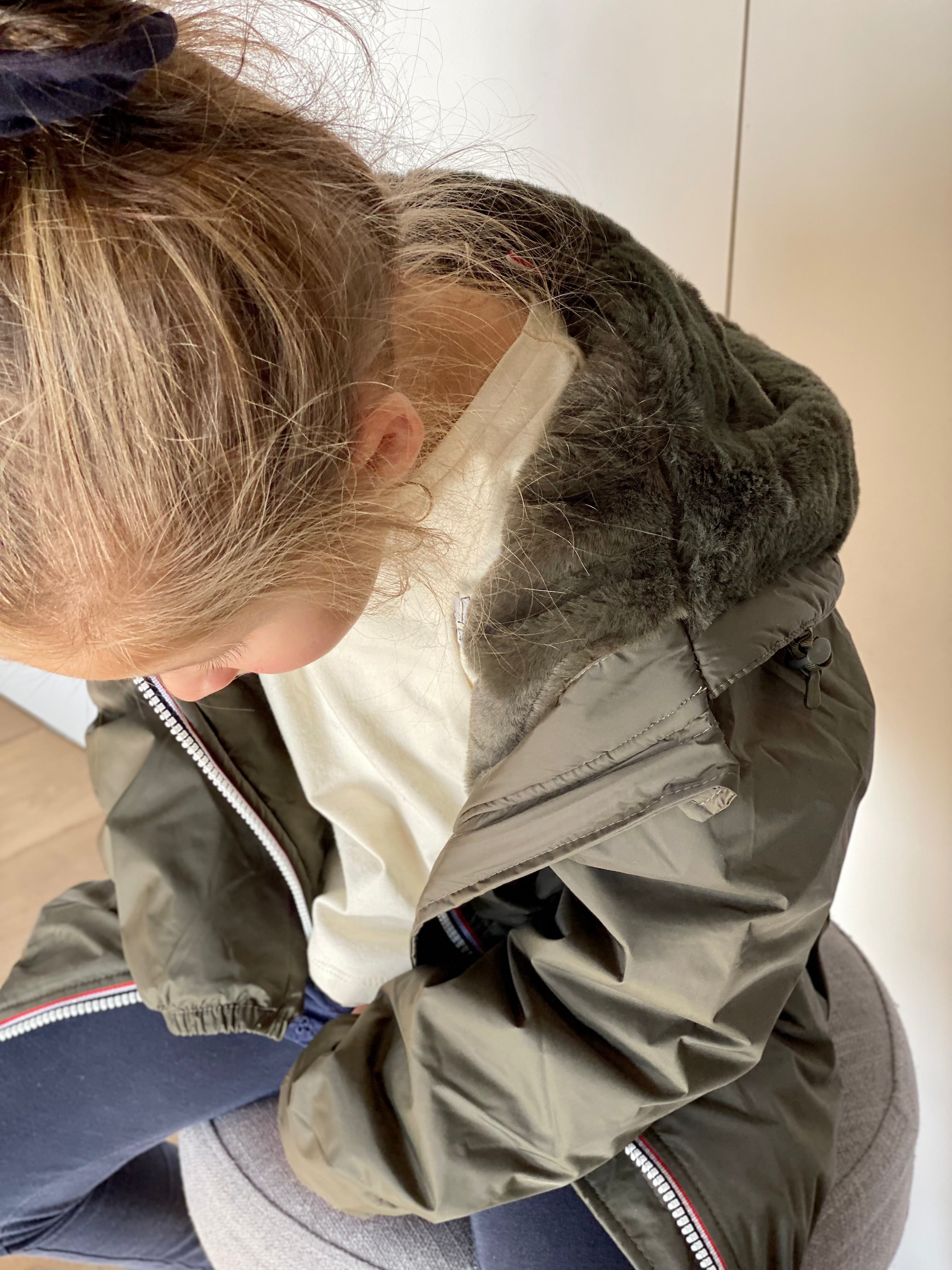 LAURA JO - Parka Imperméable mixte LOUIS.E KIDS fourré - Kaki