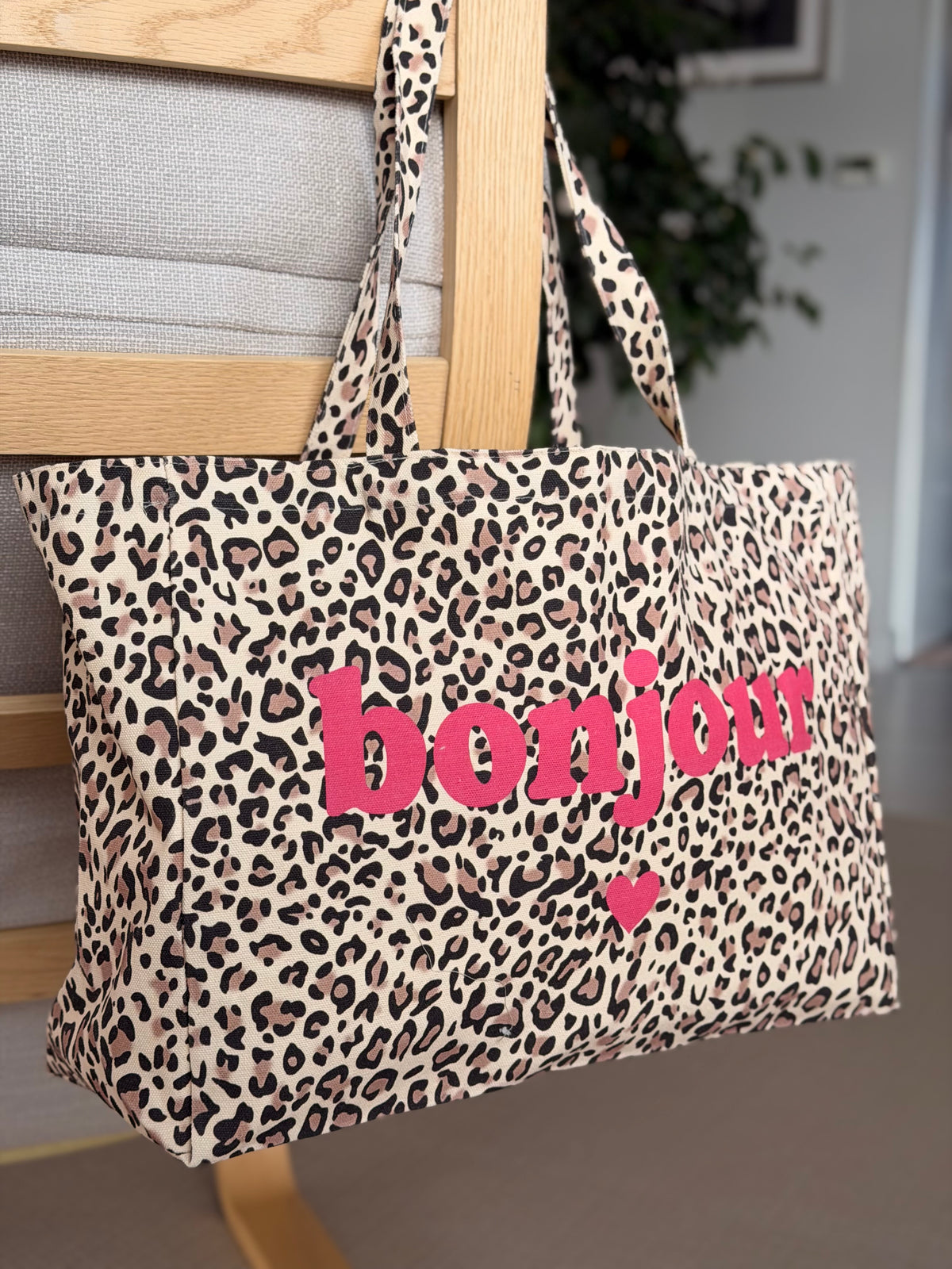 Grand cabas Tote bag Léo Bonjour BELLY