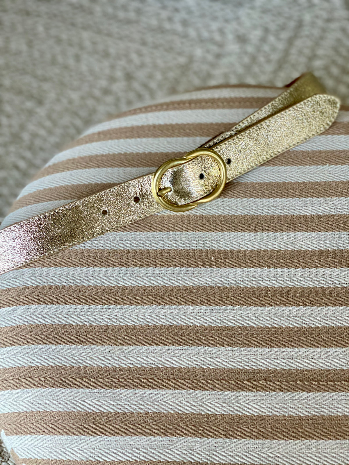 Ceinture boucle laiton - ANGIE - Doré
