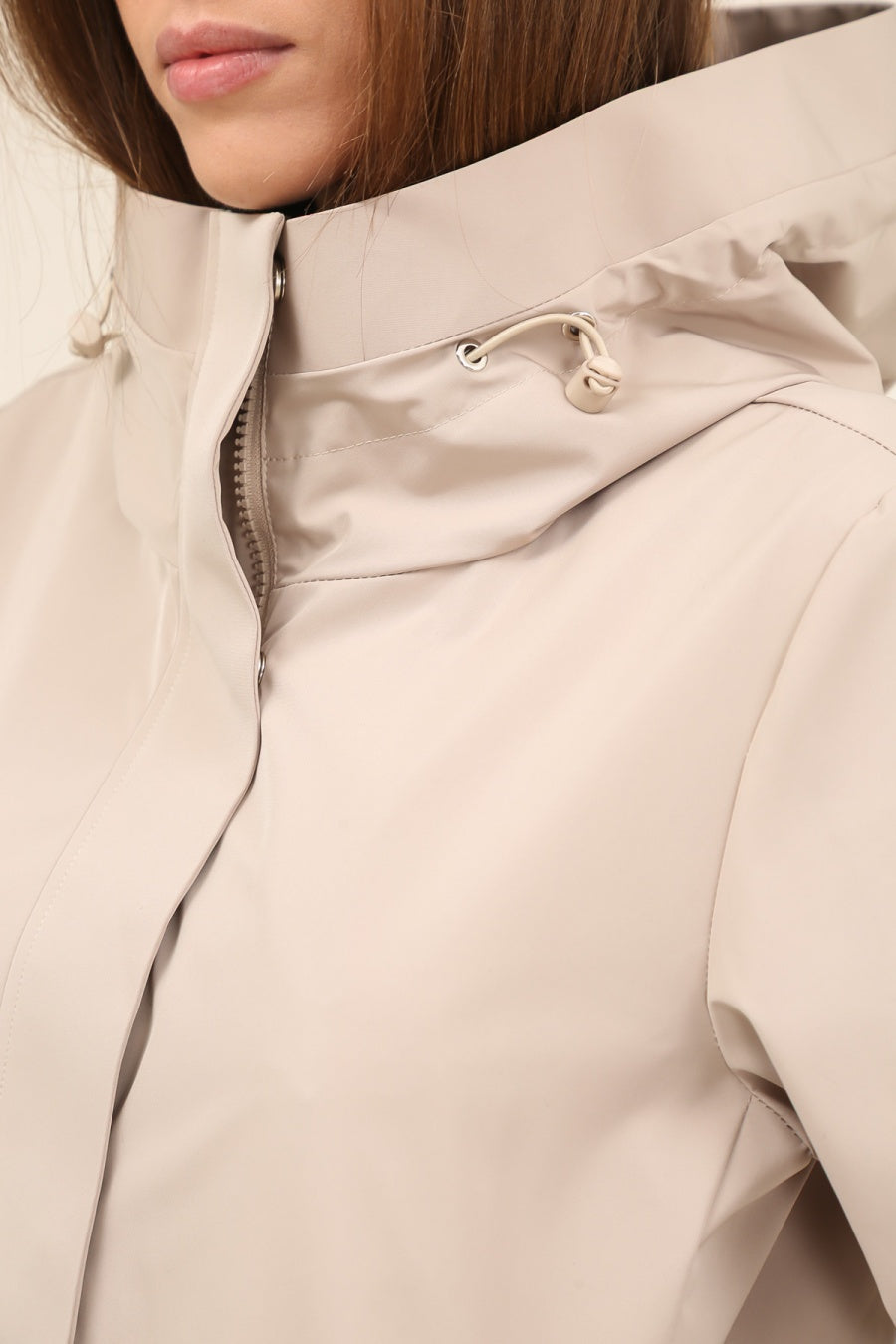 LAURA JO - Imperméable LAURENCE mi-long - Beige • DÉSTOCKAGE
