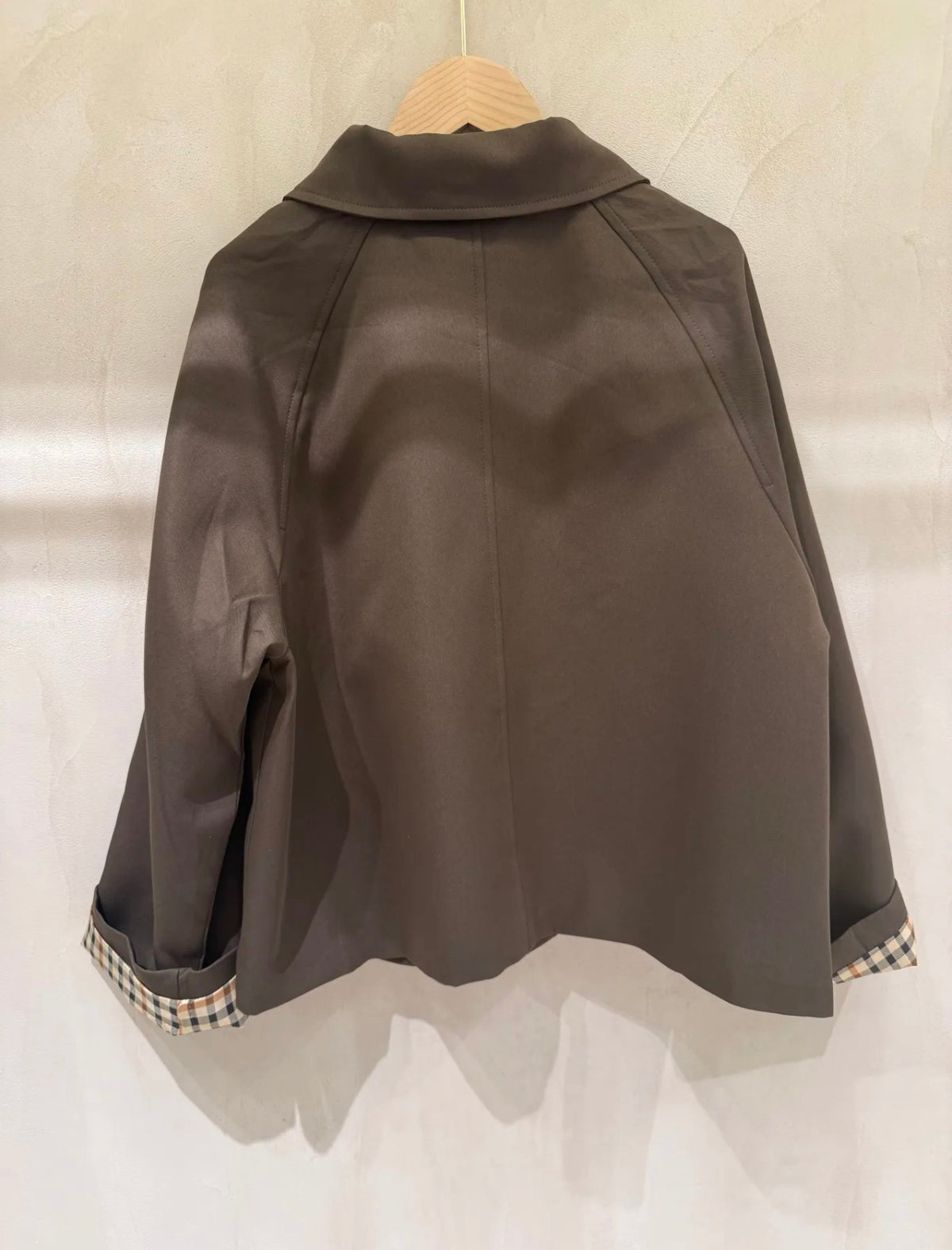⚡️ ARRIVAGE • Veste Trench, doublure à carreaux DANA Chocolat