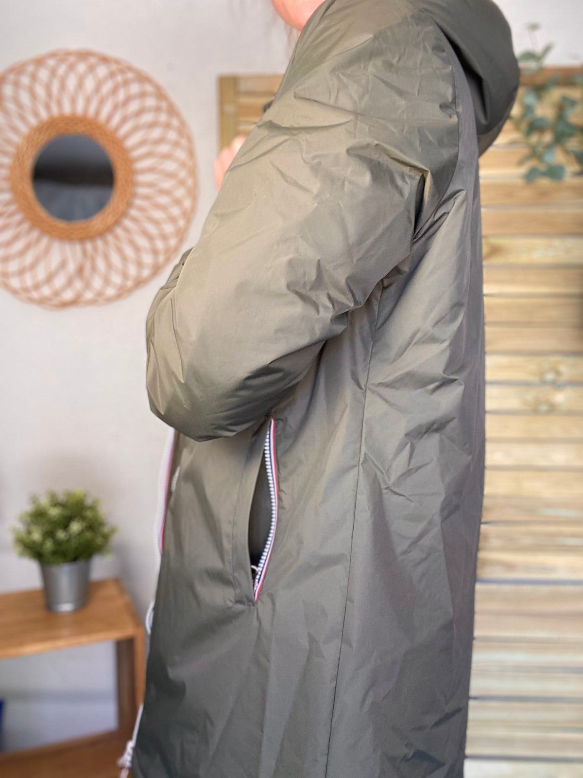 LAURA JO - Parka Imperméable LOUISE LONG fourré - Kaki