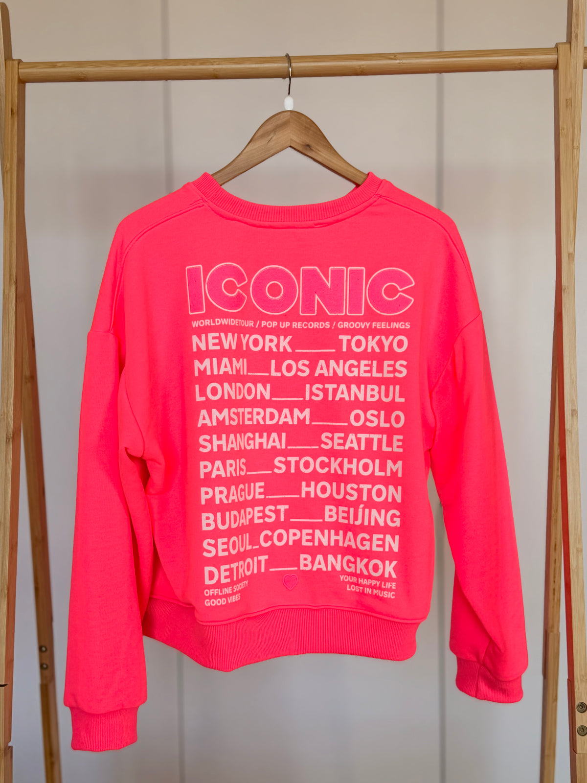 Sweat ICONIC COLINE - Rose fluo