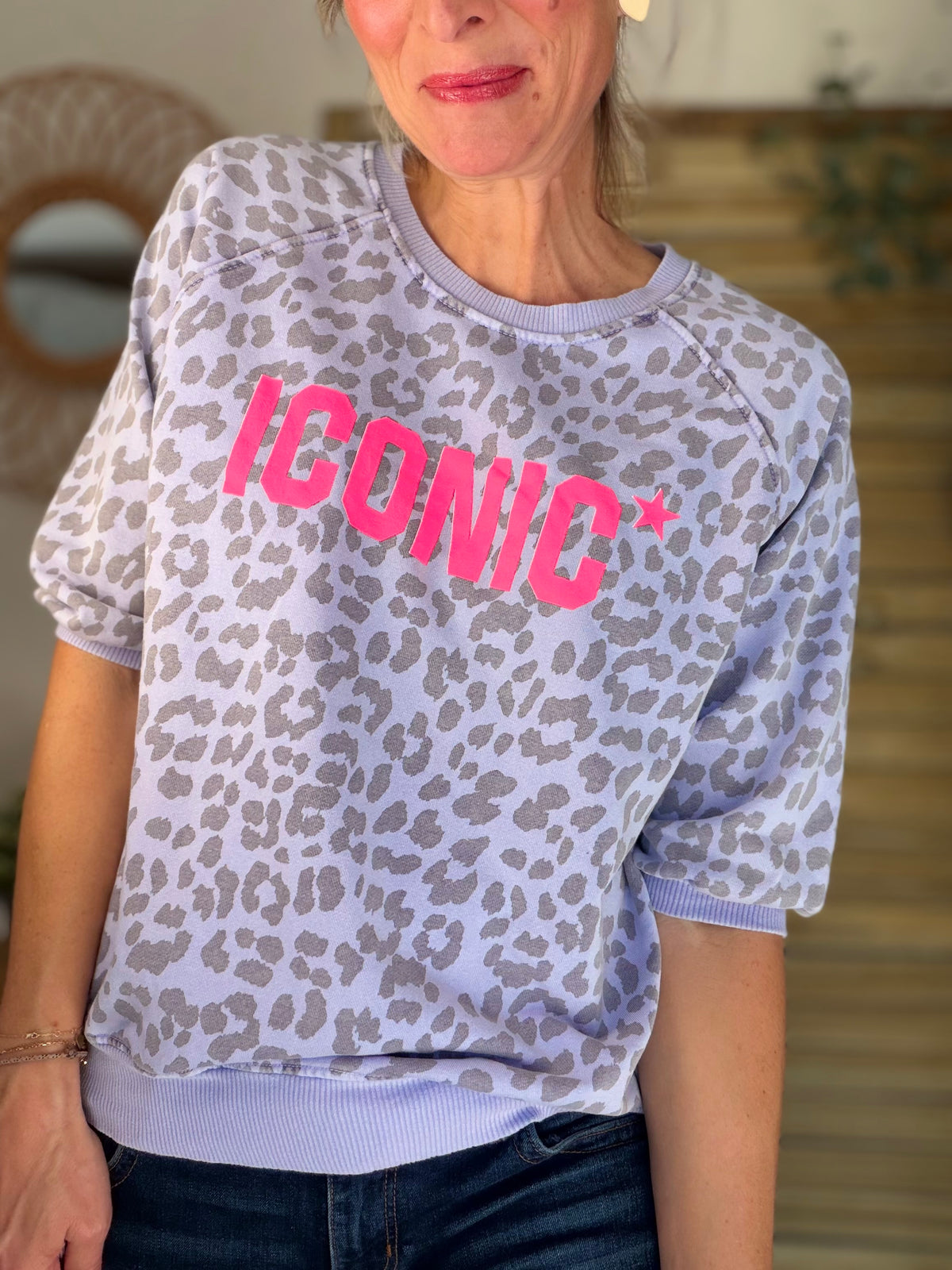 Sweat ICONIC Léo - ANGELA Parme - FIN DE SÉRIE