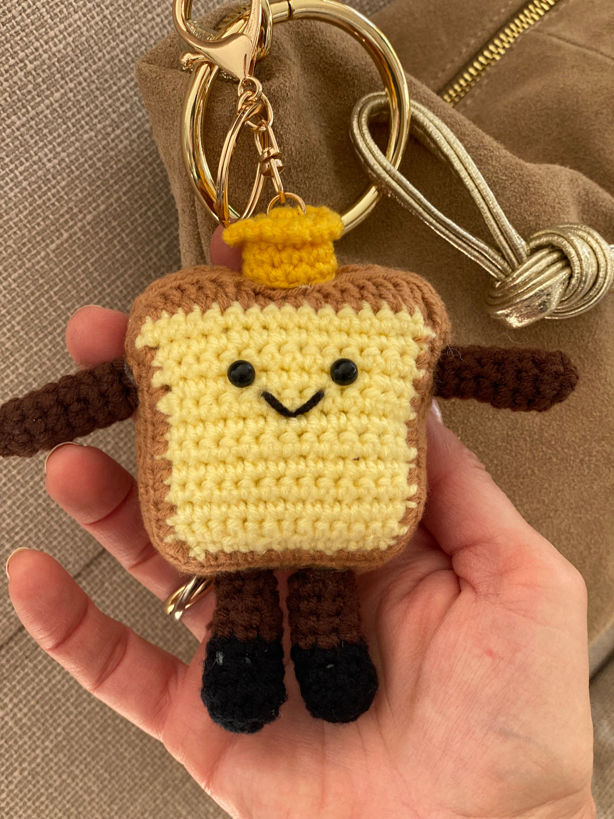 Porte-clefs Grigri en crochet ANATOLE