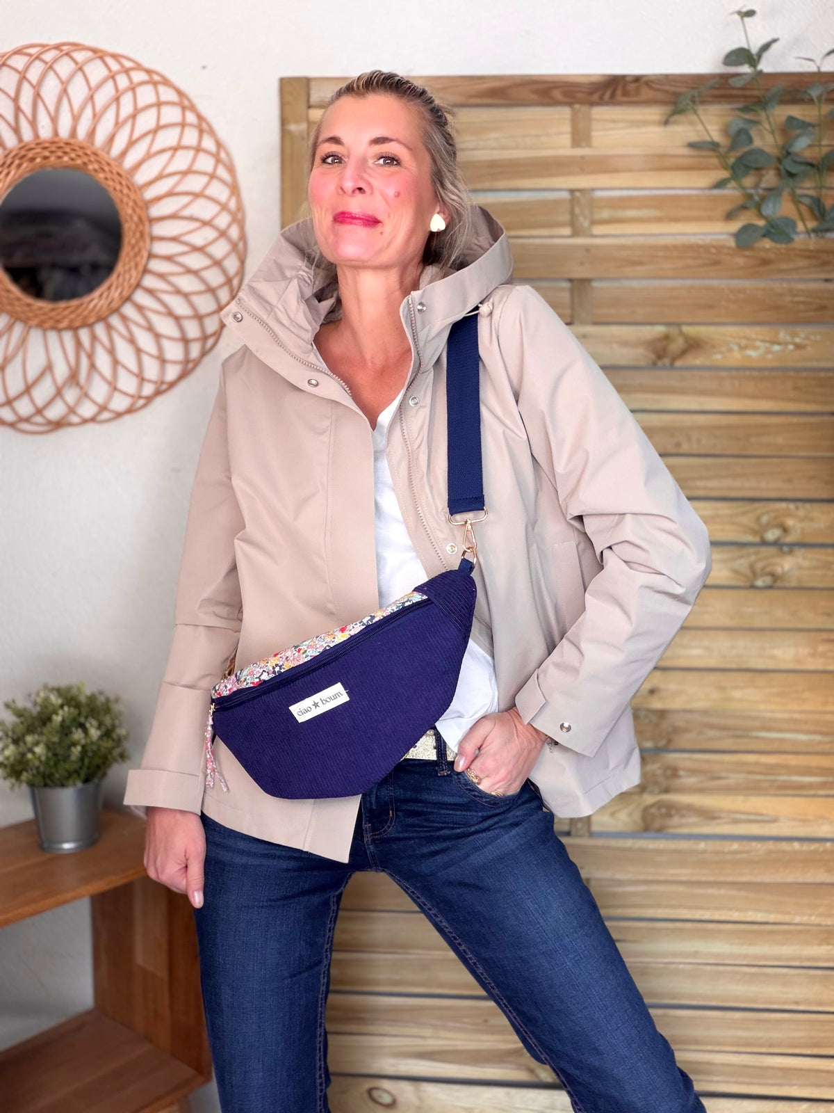 LAURA JO - Imperméable LAURENCE mi-long - Beige • DÉSTOCKAGE