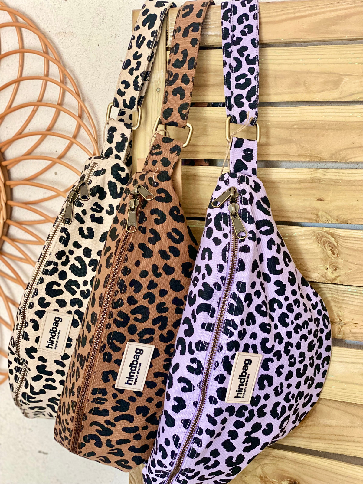 HINDBAG SASHA - Sac banane Léo Cannelle 🐆🧡