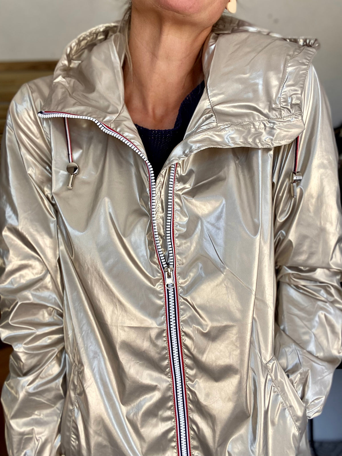 Imperméable mi-saison doublé SOLINE LONG - Doré - LAURA JO - FIN DE SÉRIE