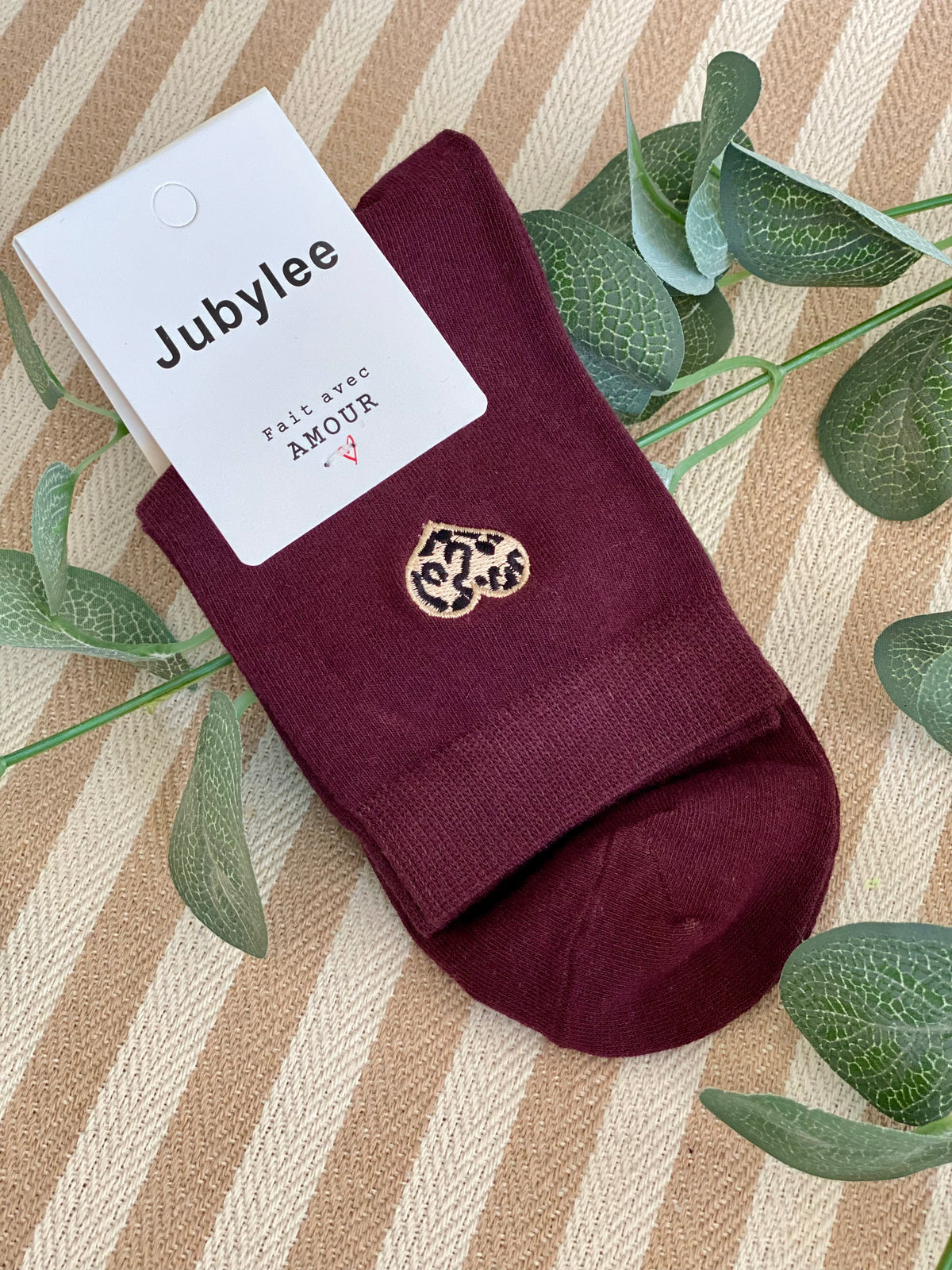 Chaussettes Coeur Léo 🐆 SANDY