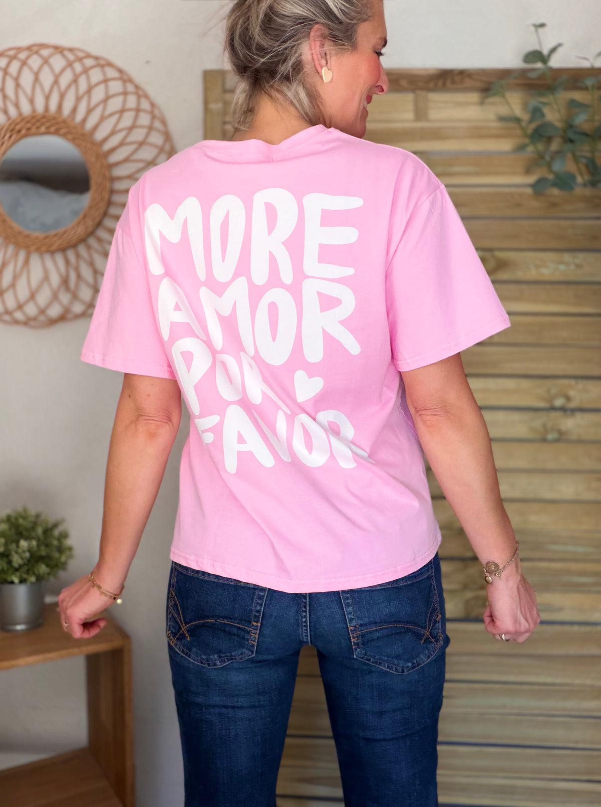 Tee shirt MORE AMOR POR FAVOR - RITA Rose - FIN DE SÉRIE
