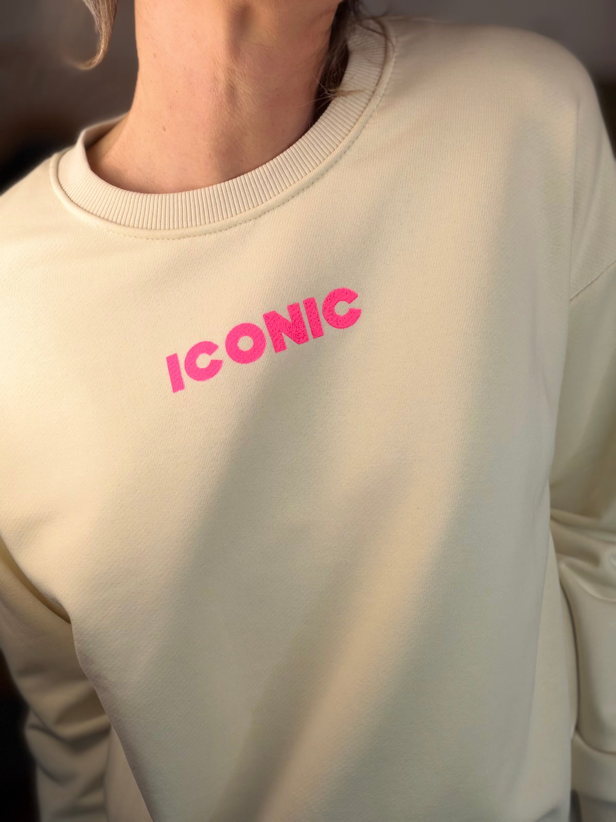 Sweat ICONIC COLINE - Beige clair