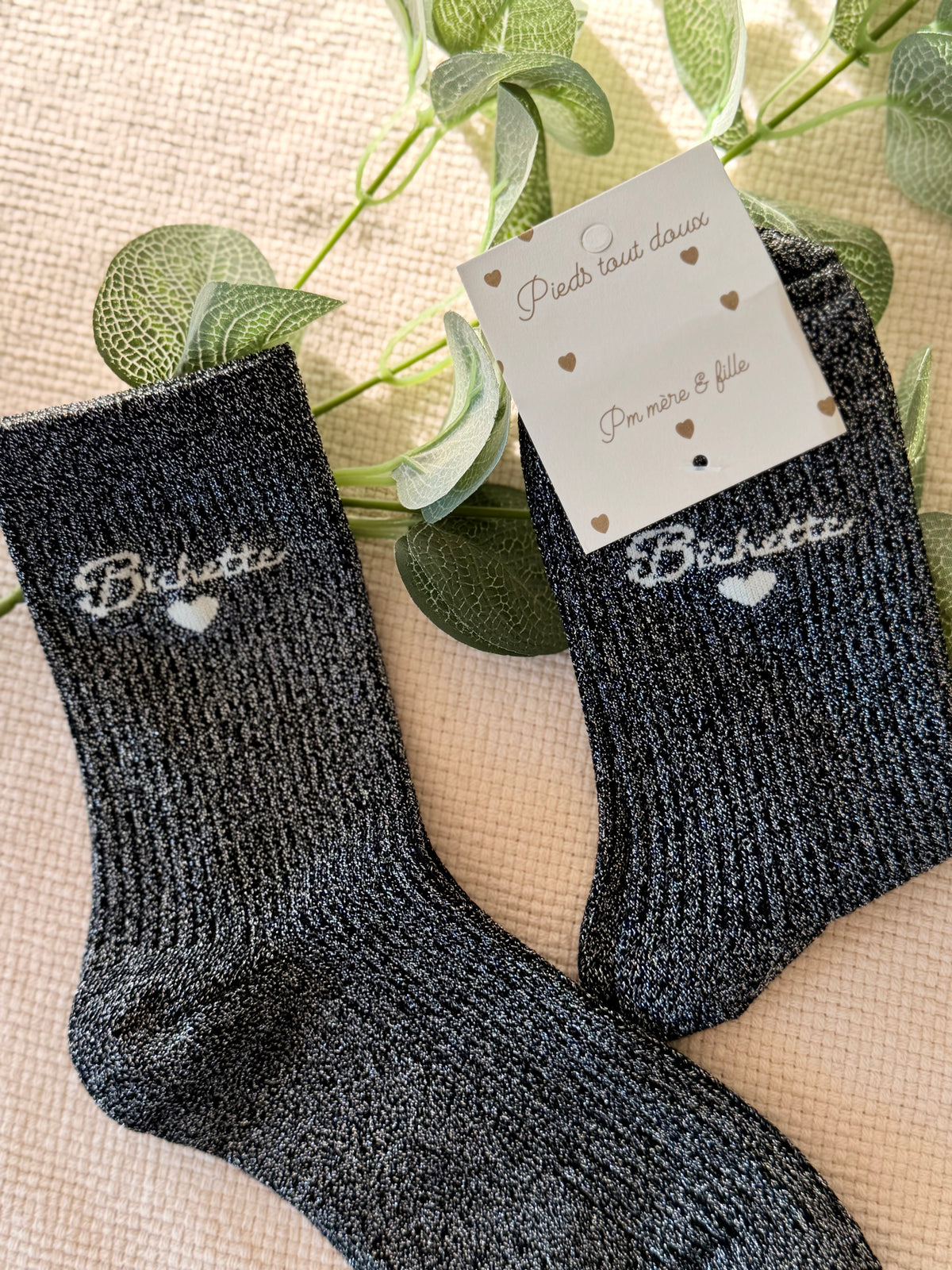 Chaussettes scintillantes glitter ZIA - Bichette • FIN DE SÉRIE