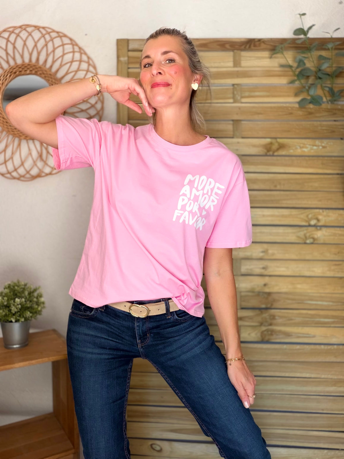 Tee shirt MORE AMOR POR FAVOR - RITA Rose - FIN DE SÉRIE