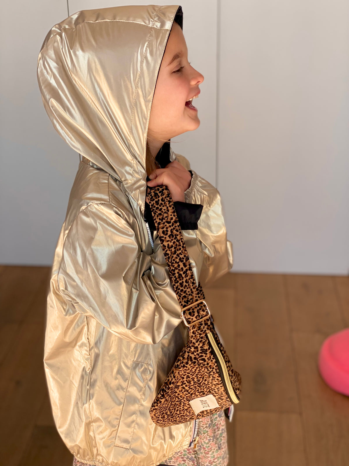 LAURA JO - Imperméable réversible léger GARANCE KIDS enfant (mixte) - Noir / Doré (DÉSTOCKAGE sur Taille 6 ans)
