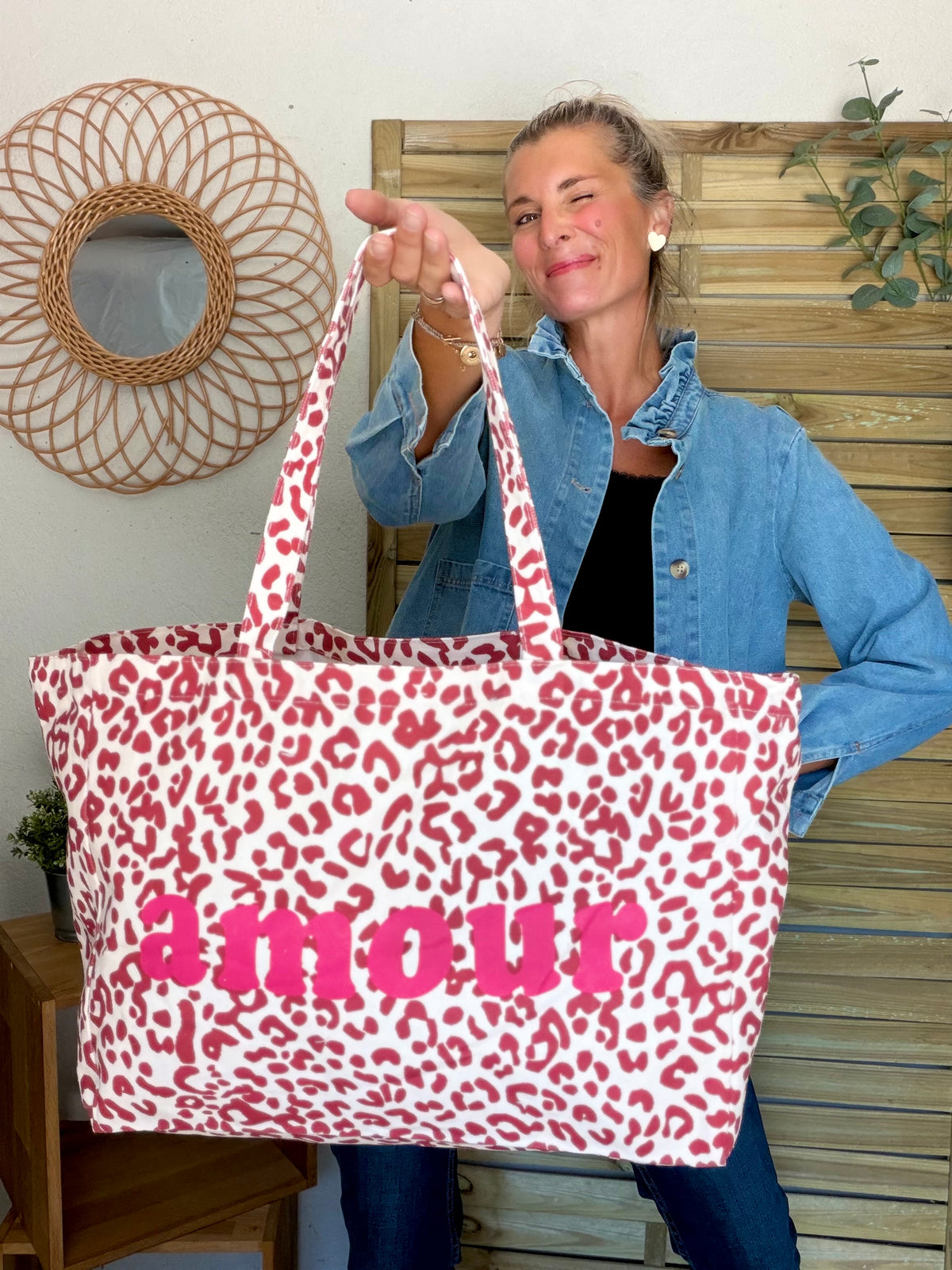Grand cabas Tote bag Léo amour BELLY