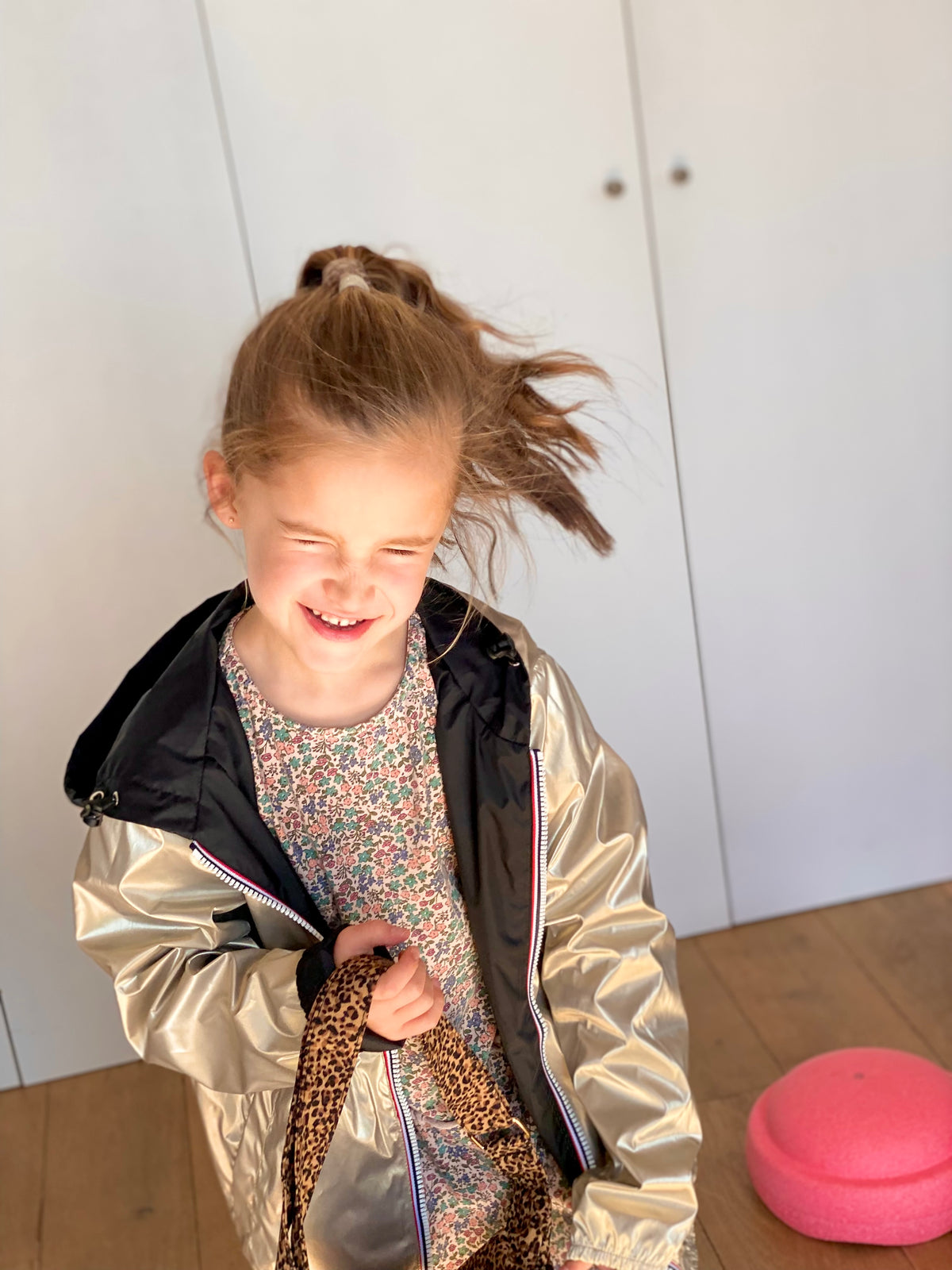 LAURA JO - Imperméable réversible léger GARANCE KIDS enfant (mixte) - Noir / Doré (DÉSTOCKAGE sur Taille 6 ans)