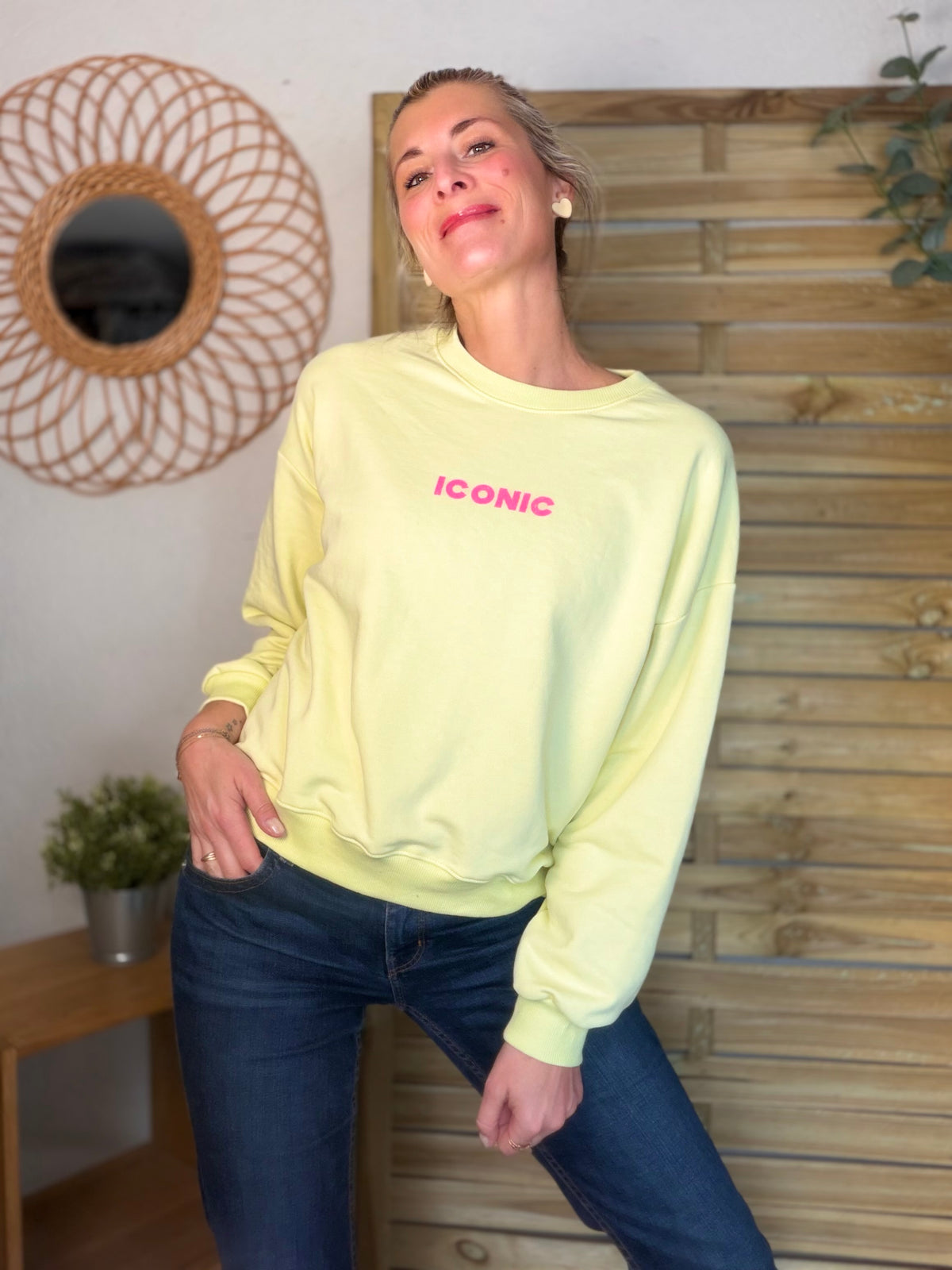 Sweat ICONIC COLINE - Jaune