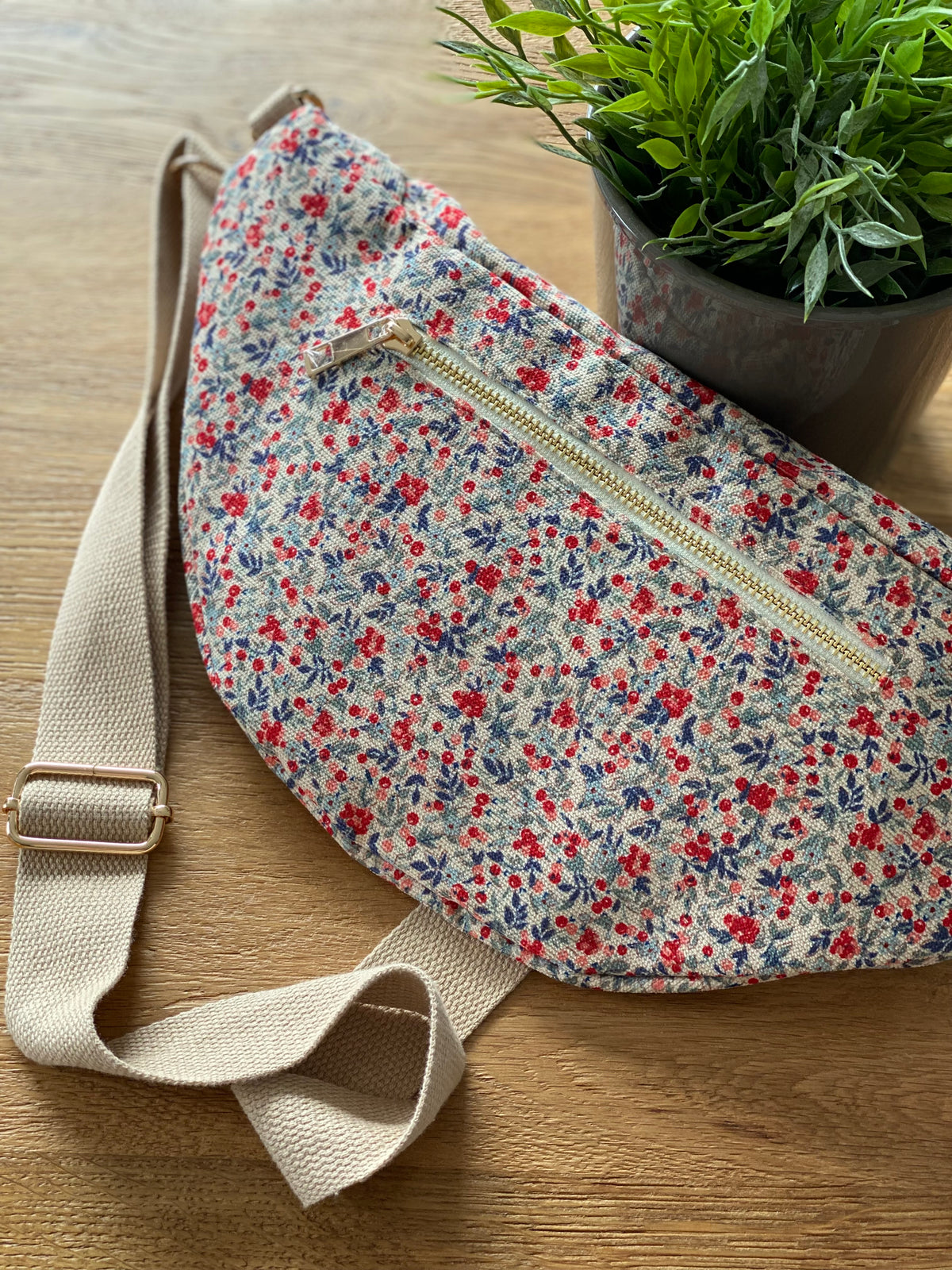Sac banane XL velours Ciao Boum - IVY - Liberty
