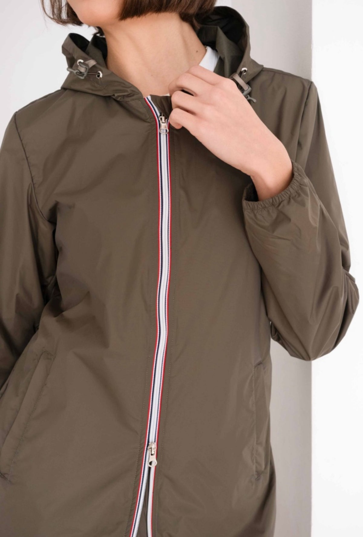 LAURA JO - Coupe vent imperméable ANNA LONG léger - Kaki