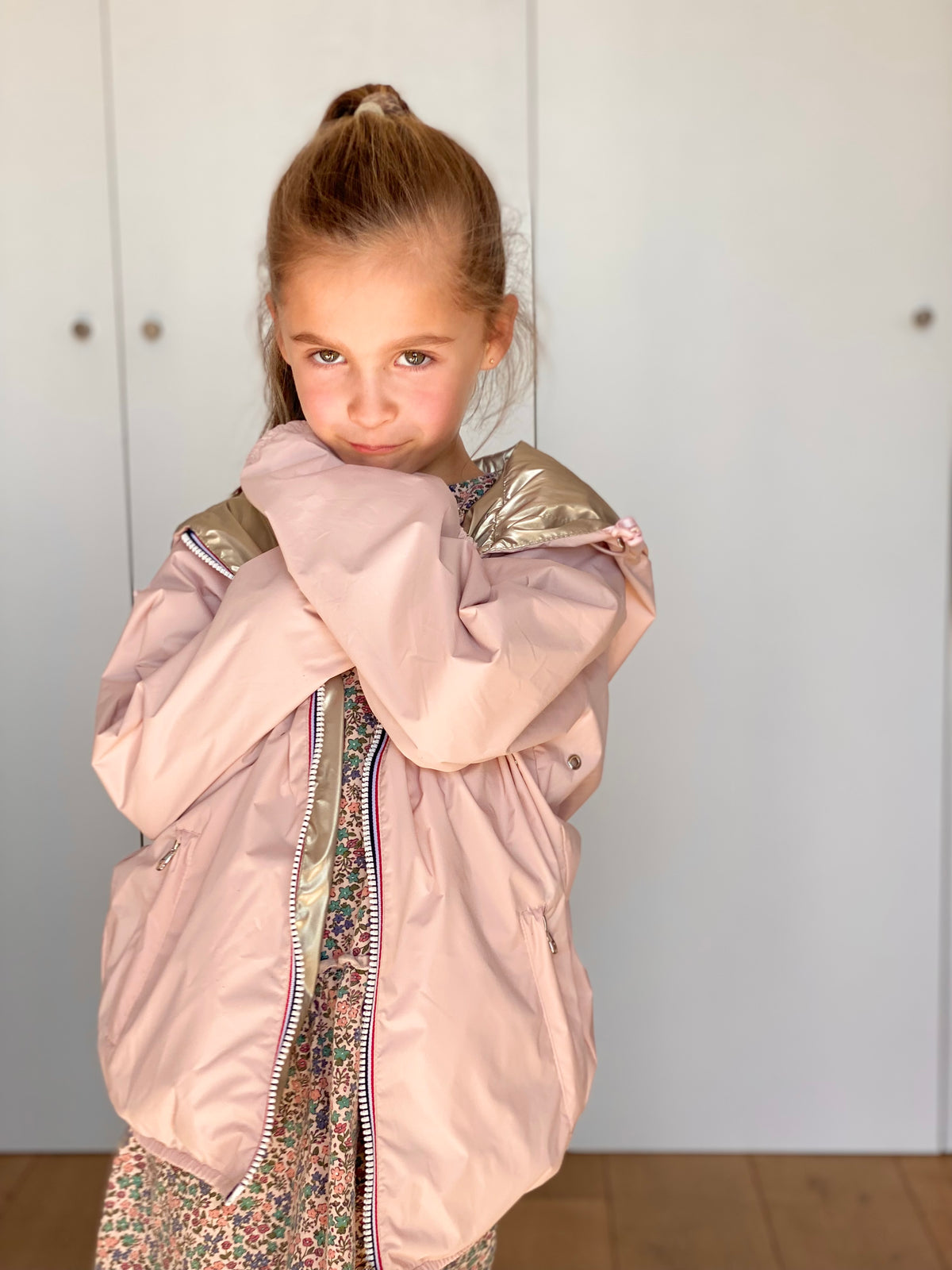 LAURA JO - Imperméable réversible léger GARANCE KIDS enfant (mixte) - Rose / Doré