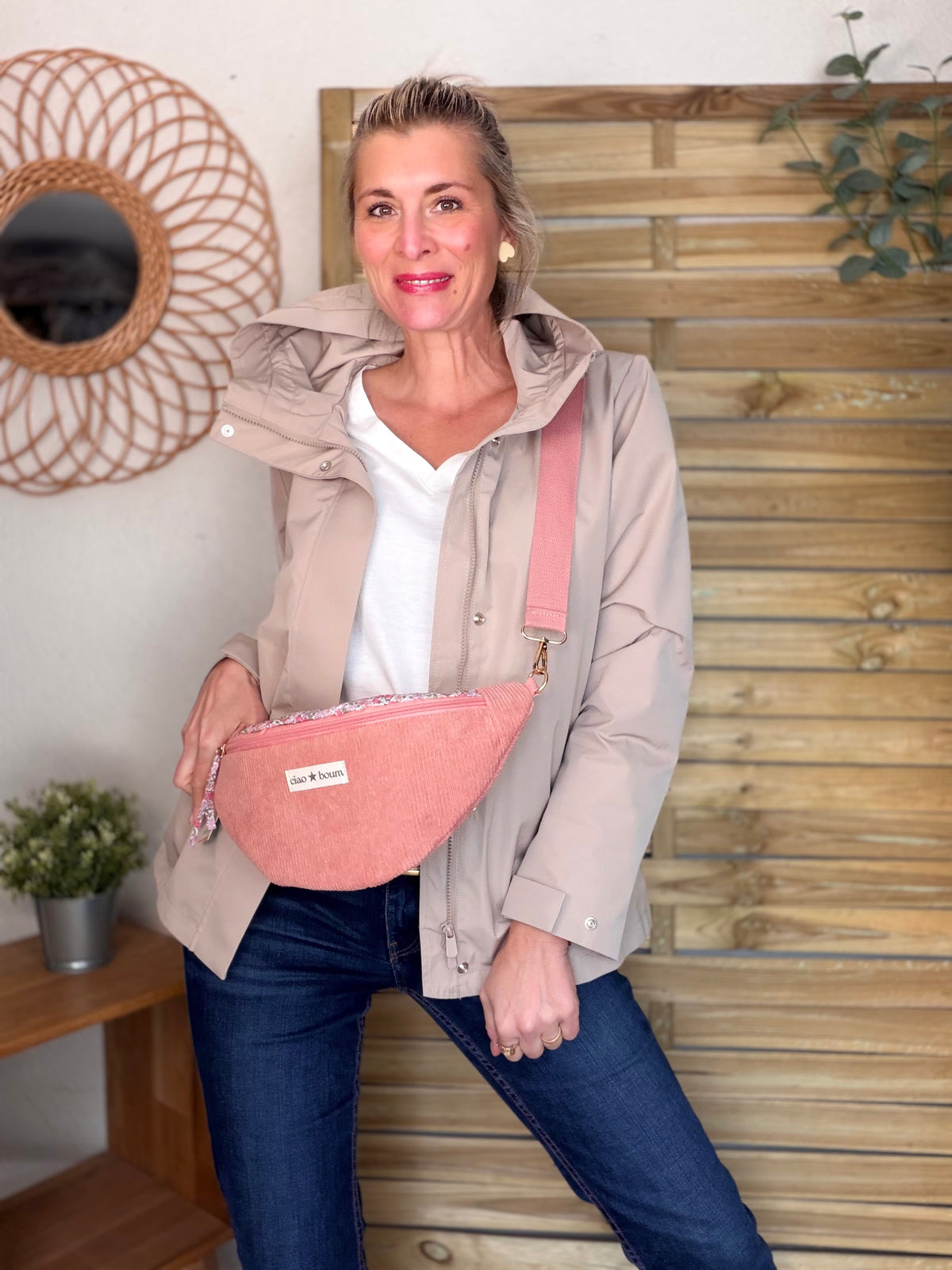 LAURA JO - Imperméable LAURENCE mi-long - Beige • DÉSTOCKAGE