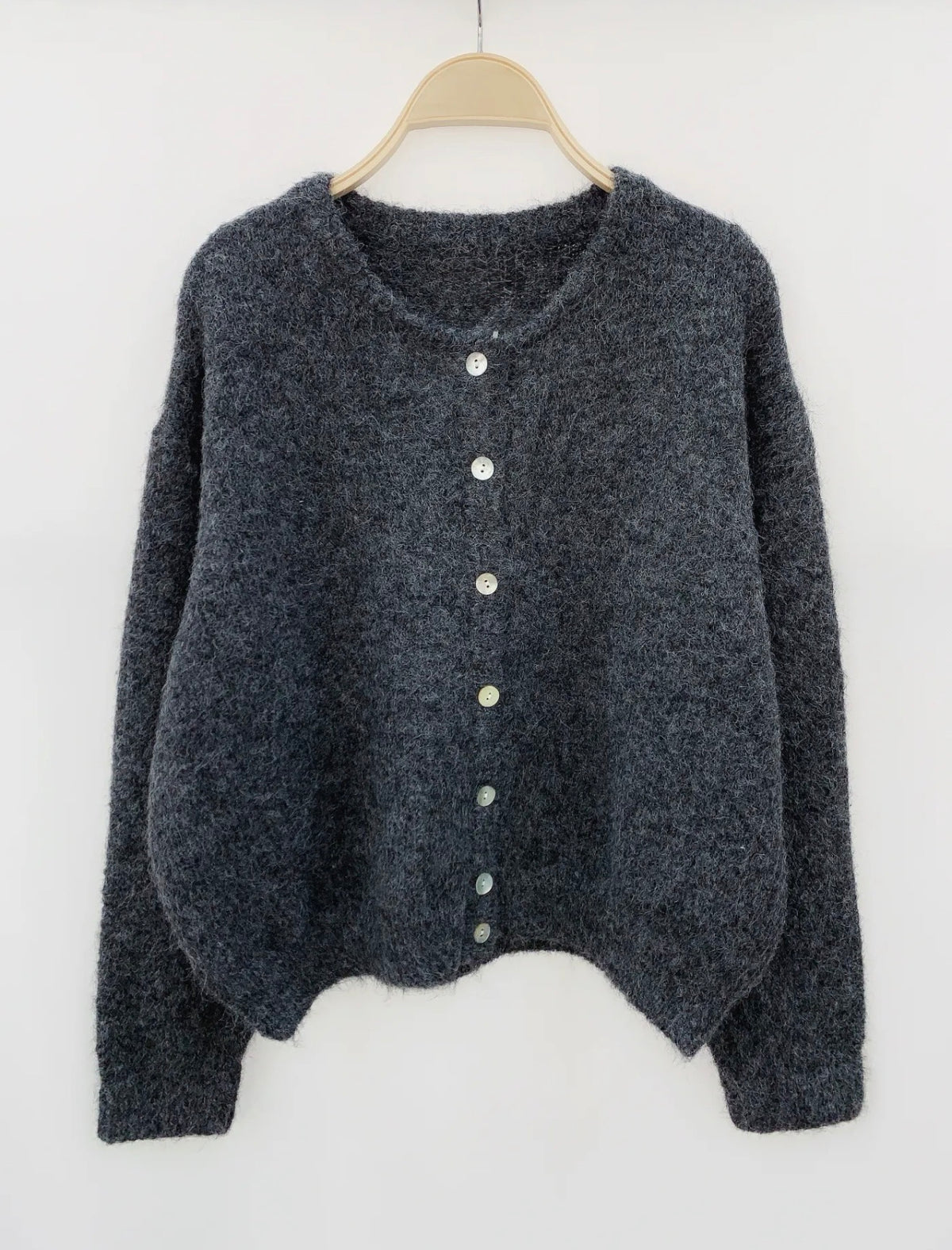 Gilet en maille MERYL - Carbone (Gris foncé)
