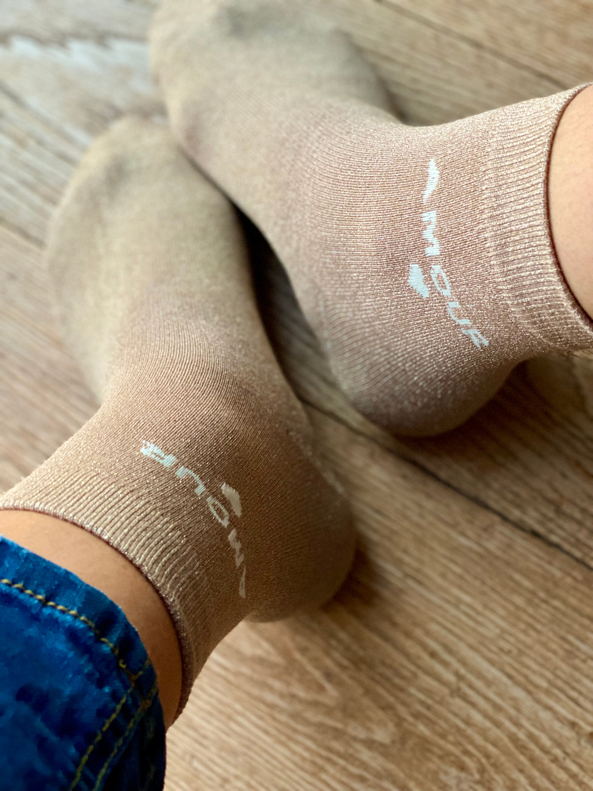 Chaussettes scintillantes glitter ZAHO - Amour • FIN DE SÉRIE