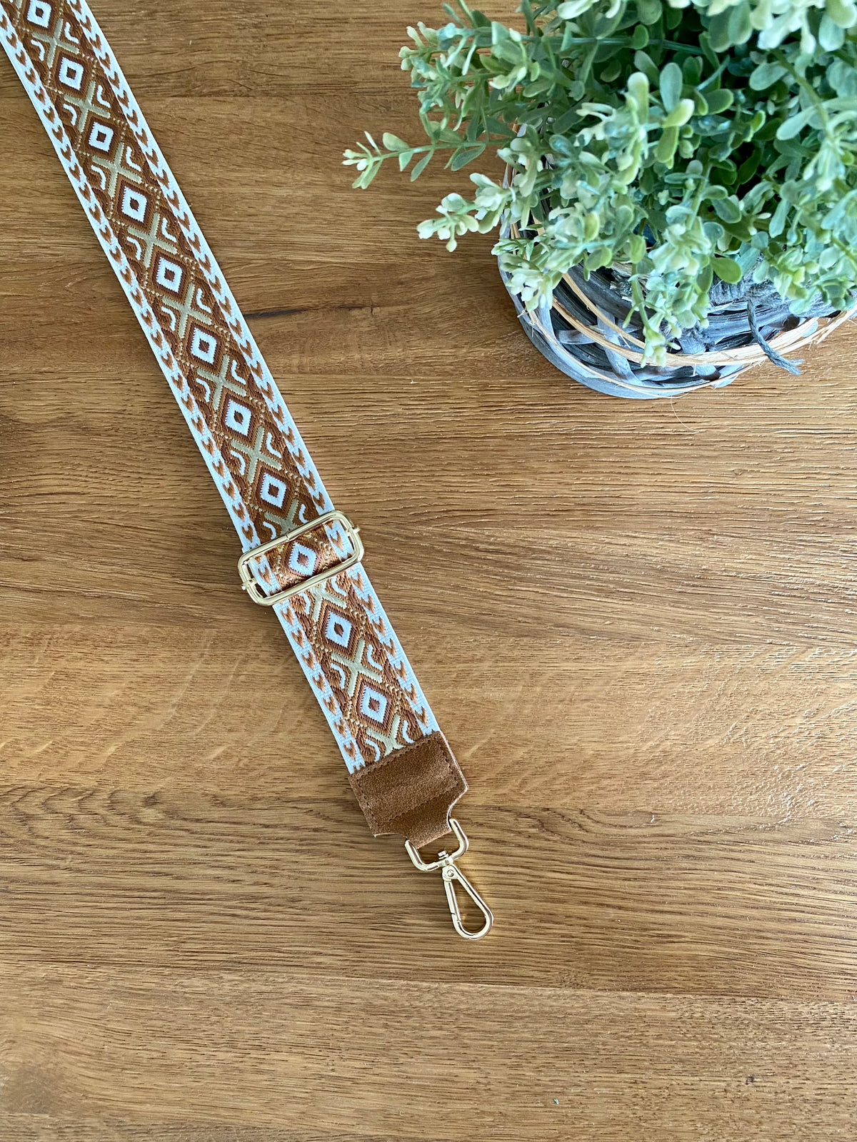 Sangle / Bandoulière en cuir daim pour sacs/ bananes - MARNIE
