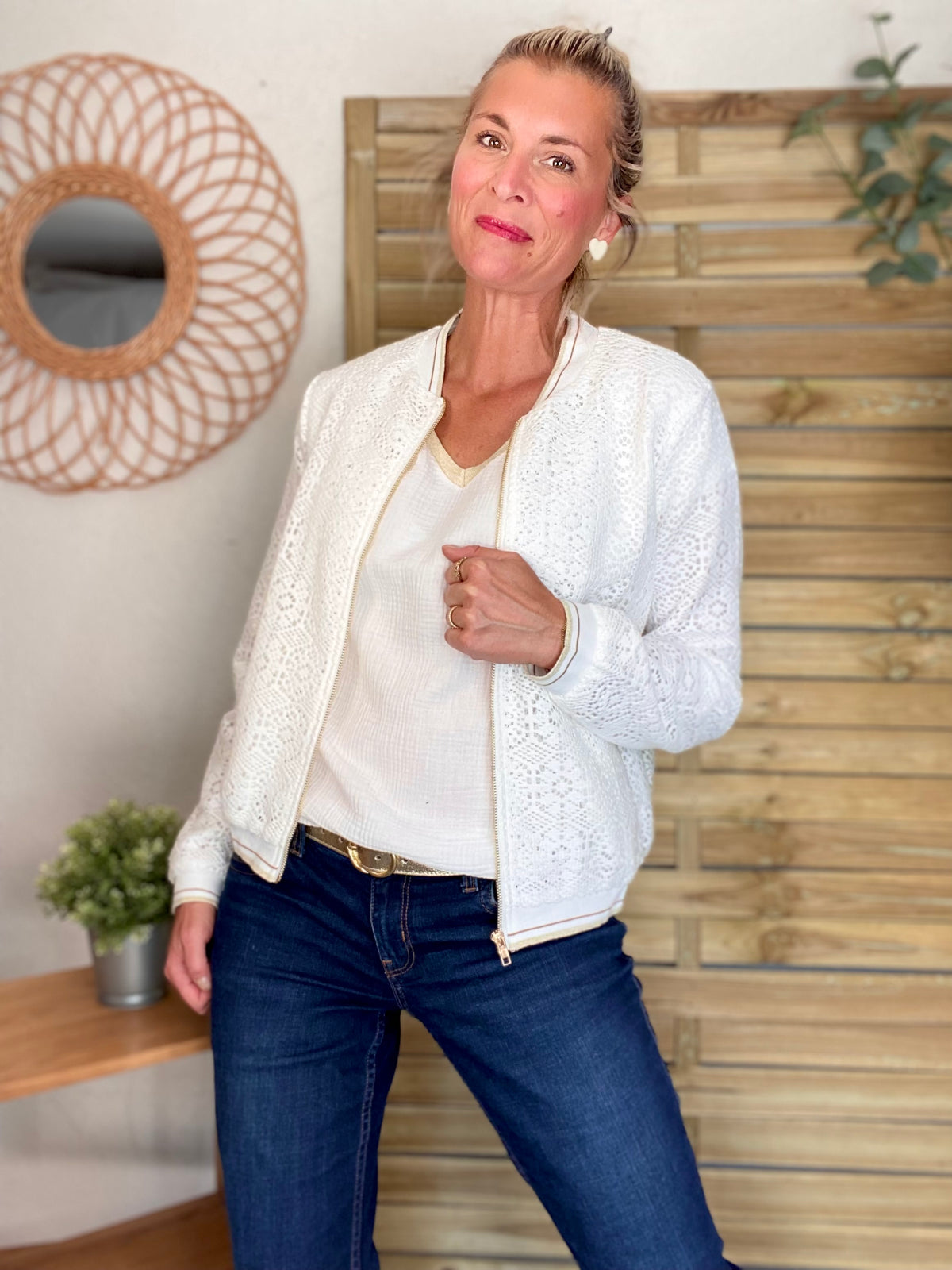 Veste bombers en crochet CLARANCE