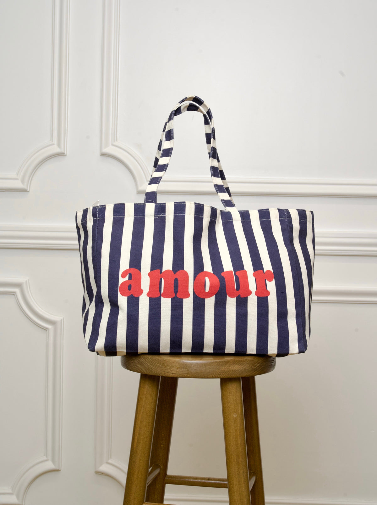 Grand cabas Tote bag rayé amour BELLY