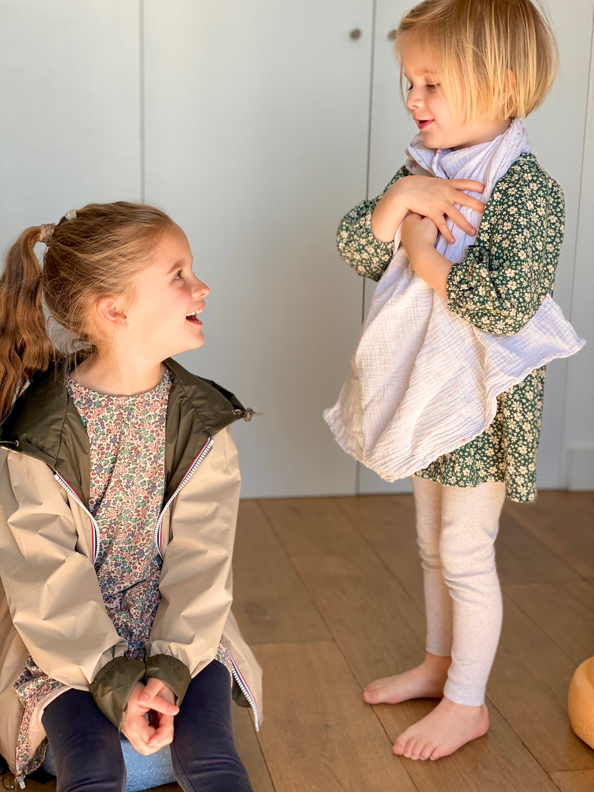LAURA JO - Imperméable réversible léger GARANCE KIDS enfant (mixte) - Kaki / Beige • DÉSTOCKAGE sur Taille 6 ans