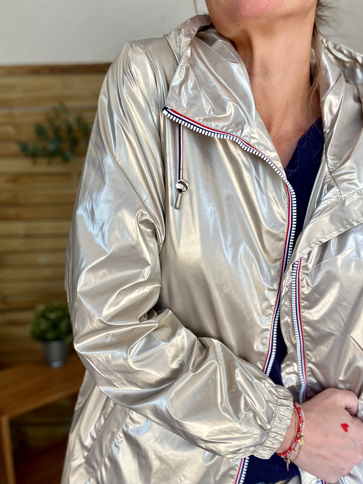 Imperméable mi-saison doublé SOLINE LONG - Doré - LAURA JO - FIN DE SÉRIE