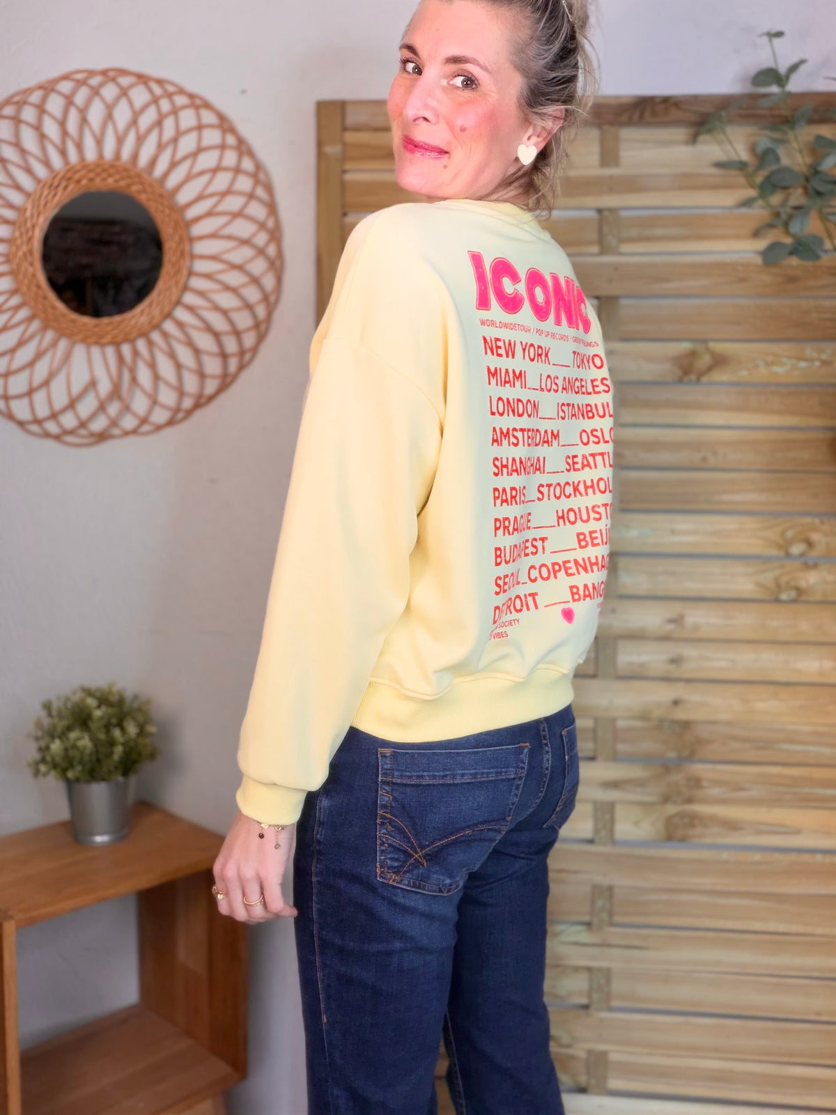Sweat ICONIC COLINE - Jaune