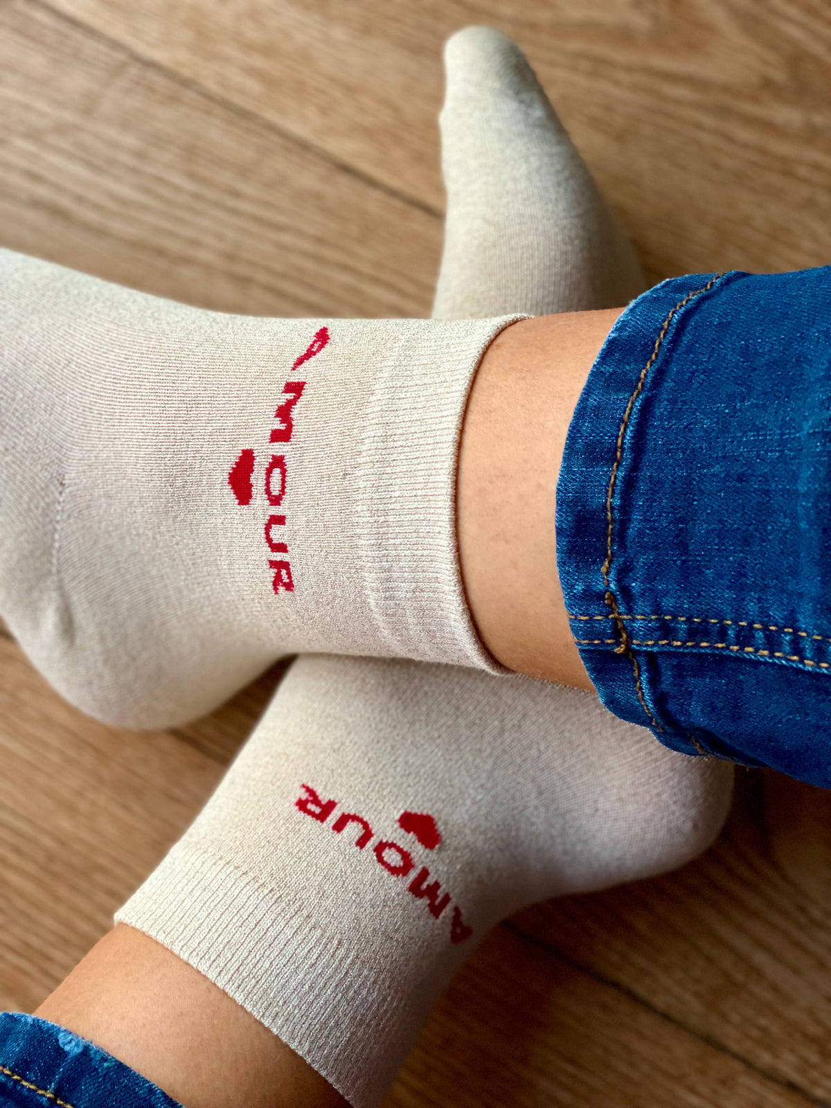 Chaussettes scintillantes glitter ZAHO - Amour • FIN DE SÉRIE
