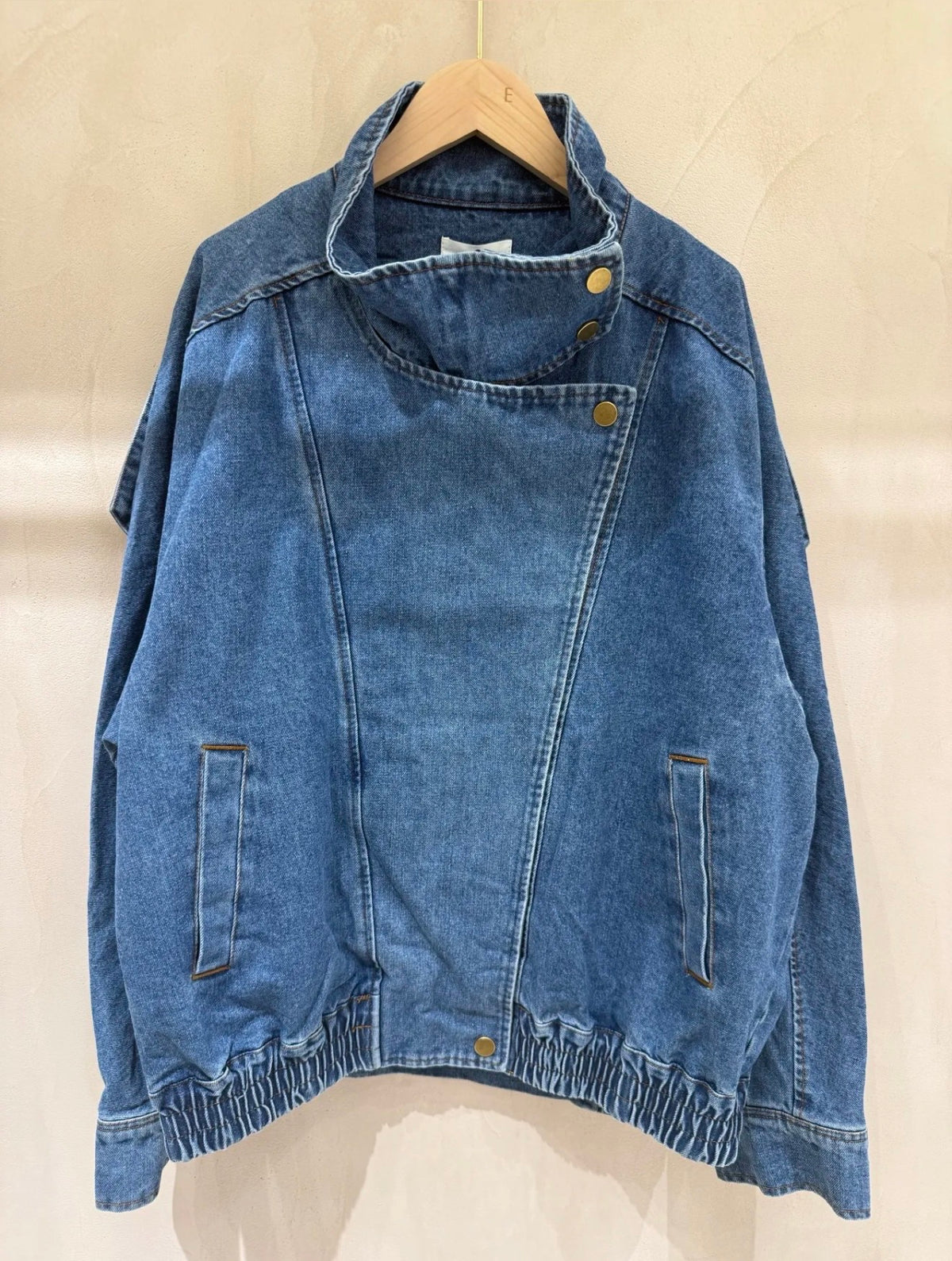 ⚡️ ARRIVAGE • Veste en jean oversized col montant ARIANE